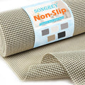 Songrey Non-Adhesive Drawer and Shelf Liner, Non Slip Cabinet Liners, Protect Kitchen Cupboard, Bathroom Drawers, Breathable, Thick Strong Grip mat (20IN x 10FT, Beige)