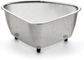 RSVP International Endurance® In-Sink Mesh Colander Strainer Basket, 3 Quart | Organize Sponges, Collect Food Scraps | Dishwasher Safe | Small Corner Basket | Steaming, Draining & Rinsing
