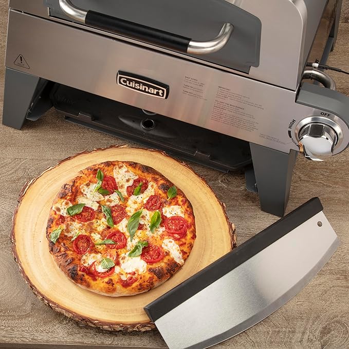 Cuisinart Alfrescamoré Quick Cut Pizza Cutter, 15-Inch Pre‑Sharpened Stainless Steel Blade with Comfort Grip Handle, CPS-050
