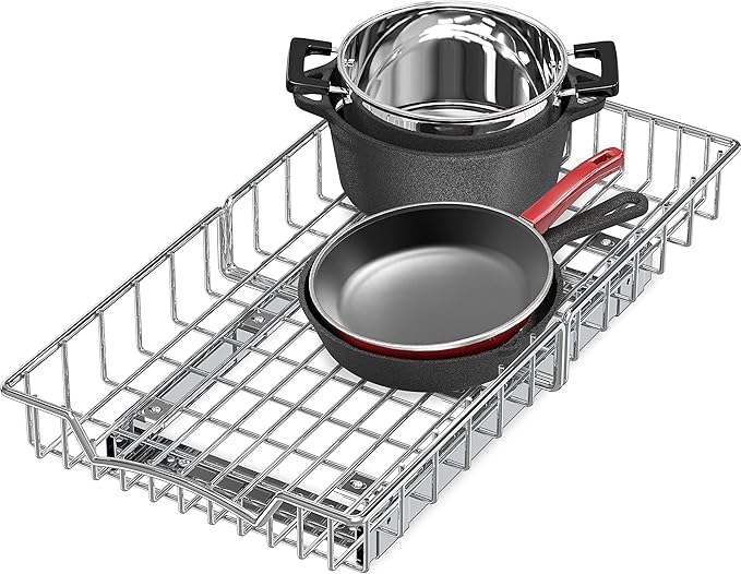 Simple Houseware 3 Tier Basket Drawer + Cabinet Pull-Out Shelf