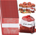 250 Pcs Onion Bags Reusable Mesh Produce Storage with Drawstring Firewood Bags Onion Potato Storage Sacks for Garden Vegetable Fruit Produce Packaging Supplies (22 x 24 Inch)