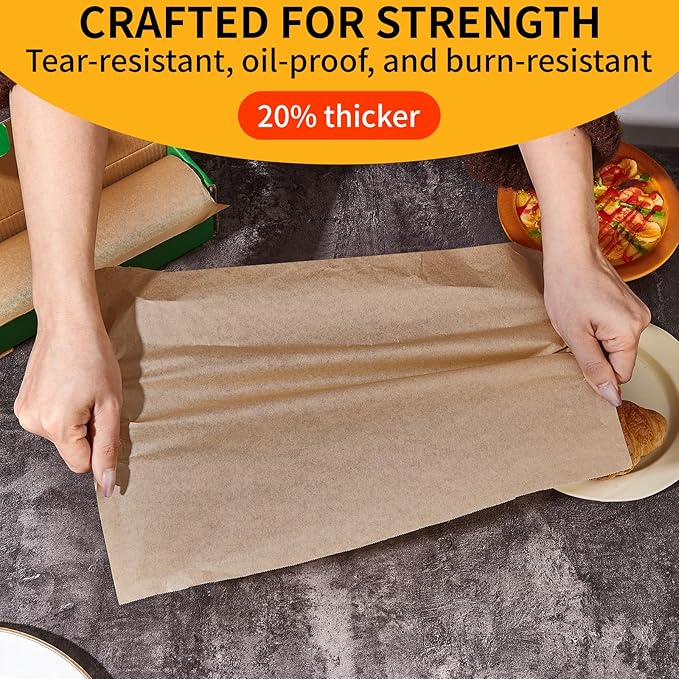 8" Air Fryer Paper Liners Round & Parchment Paper Roll 15 in x 210 ft