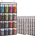 Eaasty 2 Pack Water Bottle Holder Organizer with Water Bottle Station Stickers, 29.13" x 17.72" Mesh Pocket Storage for Classroom Door Hanging Organizer Includes Hooks for Back to School Supplies