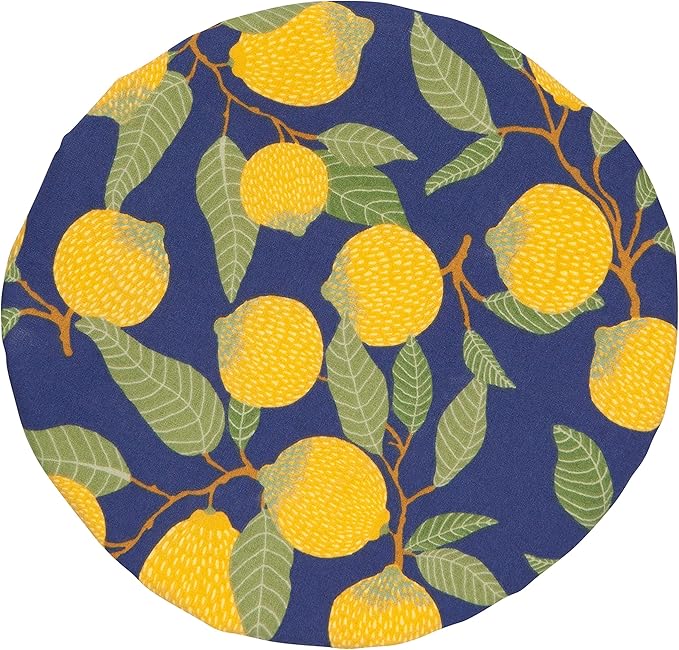 Now Designs Lemons Save It Reusable Cotton Bowl Covers 7.5 and 9.25 inch, Set of 2