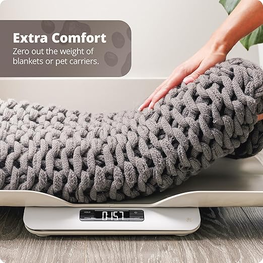 Greater Goods Digital Pet Scale, Accurately Weigh Your Kitten, Rabbit, or Puppy with a Wiggle-Proof Algorithm, Great Option as a Scale for Small Animals, Designed in St. Louis
