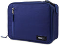 PackIt(R) Freezable Classic Lunch Box, True Blue, Built with EcoFreeze(R) Technology, Collapsible, Reusable, Zip Closure With Front Pocket and Buckle Handle, For Work Lunches and Fresh Lunch On the Go