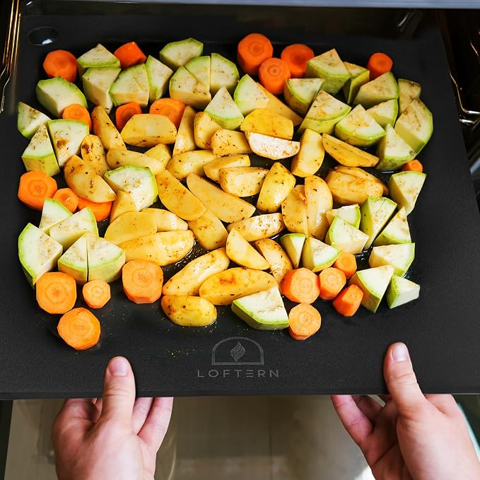 14" x 16" Pizza Steel - Heavy-Duty Carbon Steel Baking Plate for Oven, Grill & Pizza Oven - Pro Pizza Stone for Bread, Sourdough, and Crisp Crust Perfection