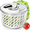 Large Salad Spinner Lettuce Dryer - Easy Spin Salad Spinner Large Vegetable Washer - Manual Salad spinner - Vegetable Dryer - Veggie Spinner Dry Salad Spinner By Fullstar