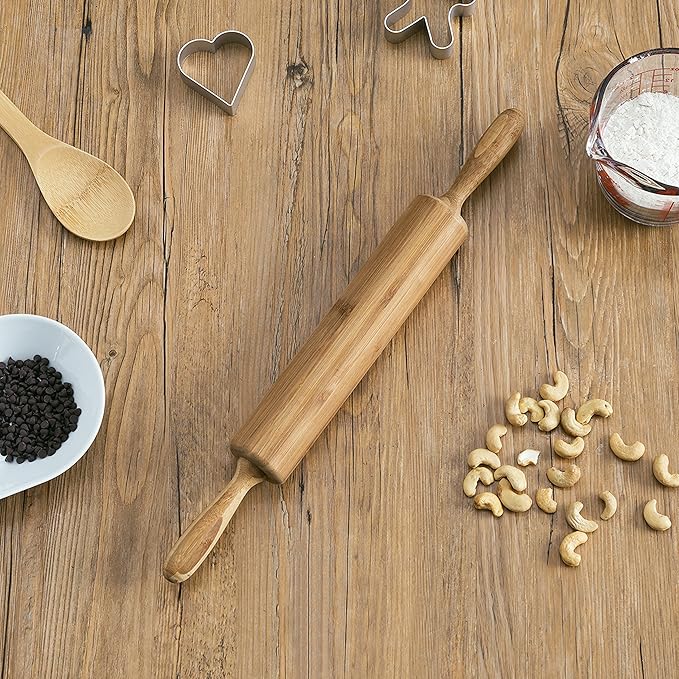 Home Basics Rolling Pin, Bamboo