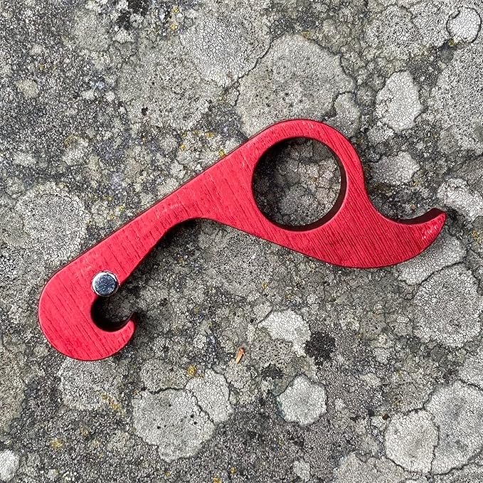 GrabOpener One-handed Bottle Opener in Satin Red