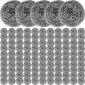 Reallnaive 300 Pcs Stainless Steel Wool Scrubber Bulk Steel Wool Sponges Pack Metal Dishwashing Wire Scouring Pads Heavy Duty Clean Dish Pot Pan and Oven for Cleaning Kitchen Bathrooms and More