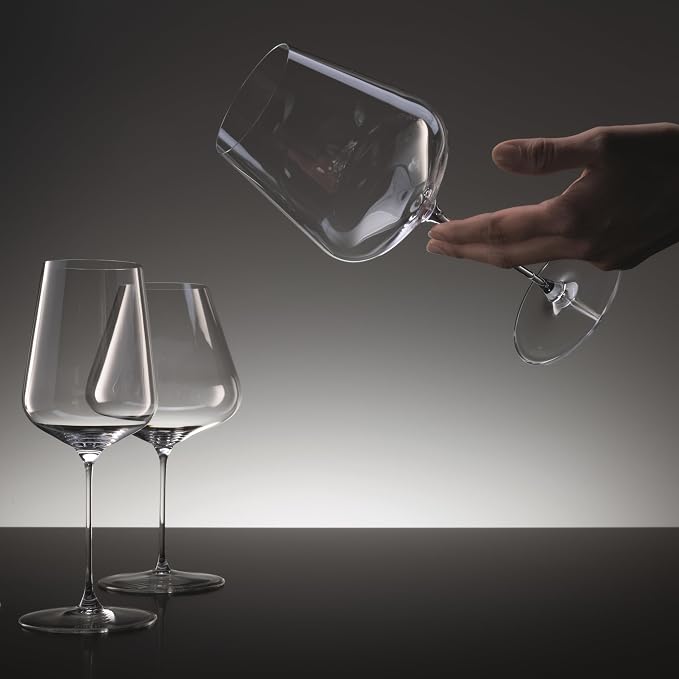 Spiegelau Definition Crystal Universal Wine Glasses for Red and White Wines, Durable Drinking Glasses for Housewarming, Birthday Party, Wedding Gifts, Home Bar, Elegant Glassware, 19 oz, Set of 2