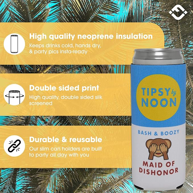 Slim Can Cooler - Maid Of Dishonor - Brown
