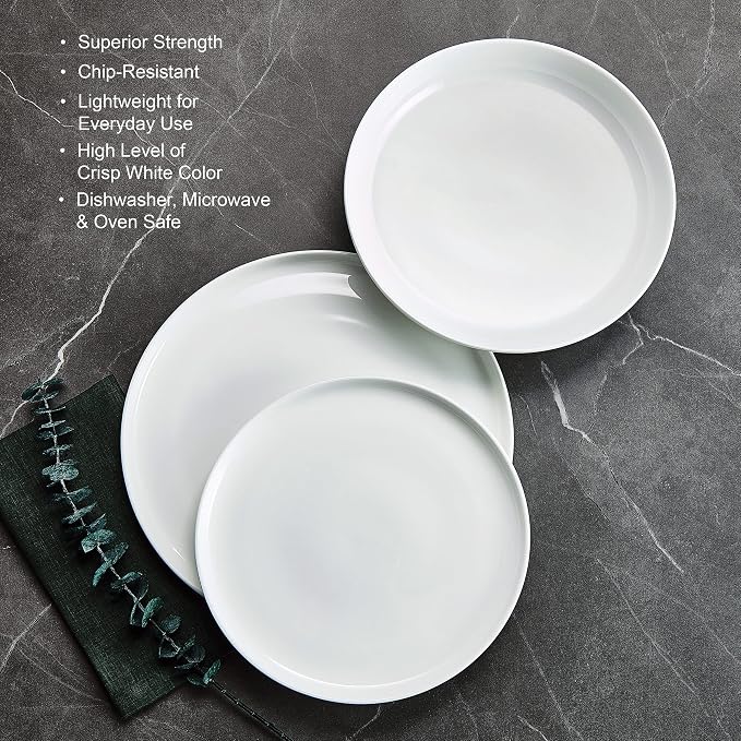 Mikasa Marion Chip Resistant 12 Piece Dinnerware Set, Service for 4