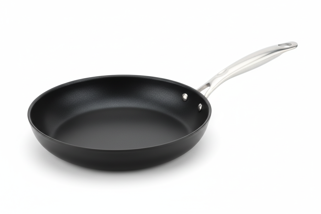 Non-Stick Frying Pan

Description:
This high-quality non-stick frying pan is perfect for everyday cooking. It heats evenly and allows you to cook with less oil. Easy to clean and durable, it is ideal for frying eggs, pancakes, and vegetables. (make it real photo)